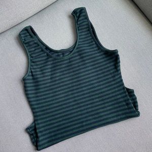 American Eagle Striped bodysuit tank top